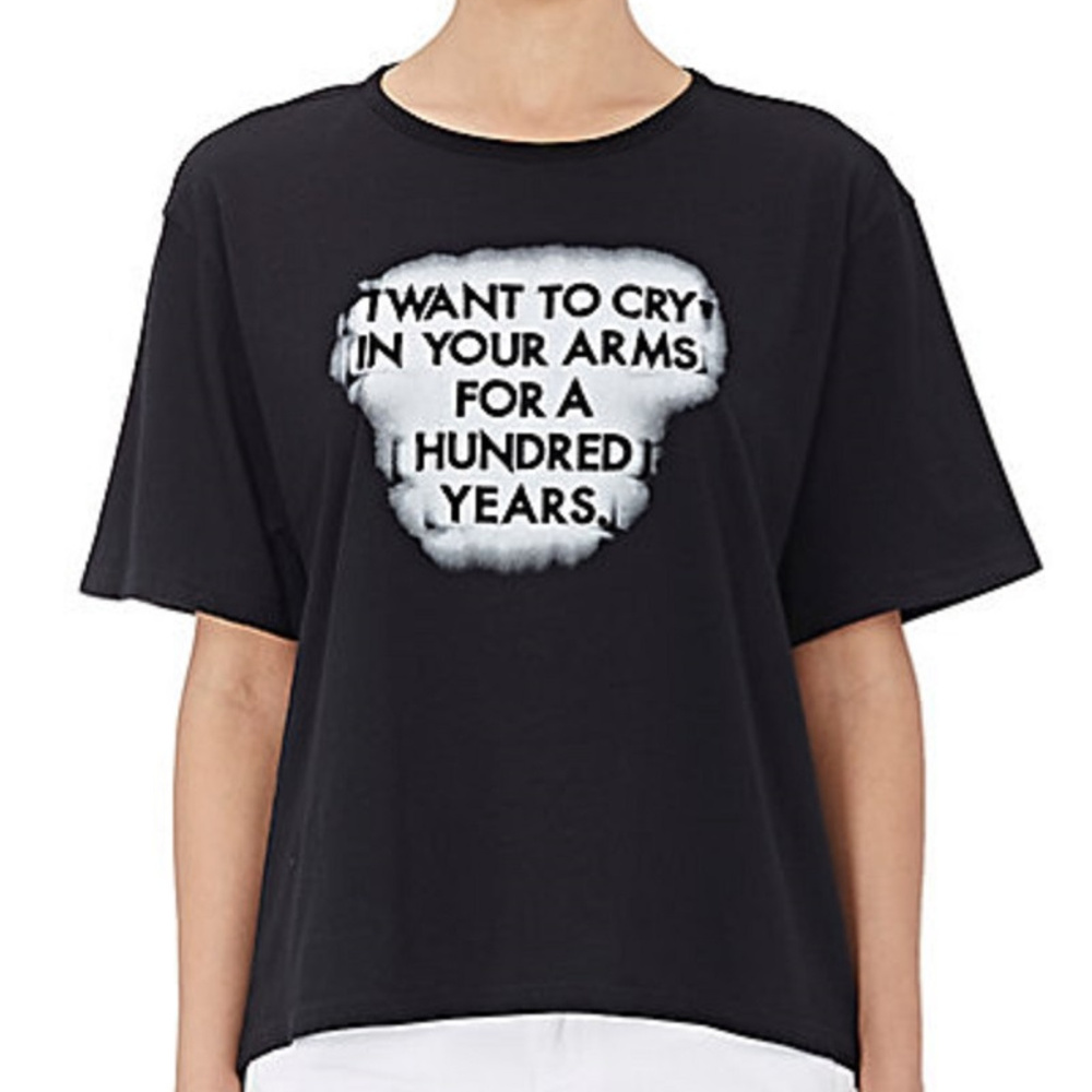 Each X Other Robert Montgomery Open Back Cry In Your Arms Top
